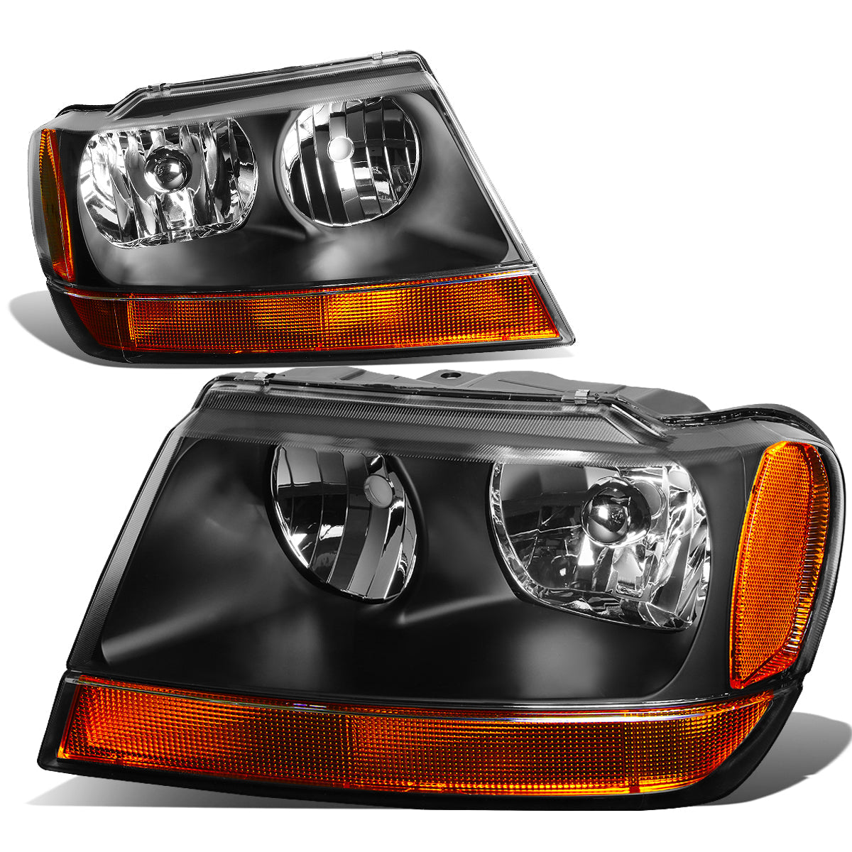 Factory Style Headlights <br>99-04 Jeep Grand Cherokee WJ