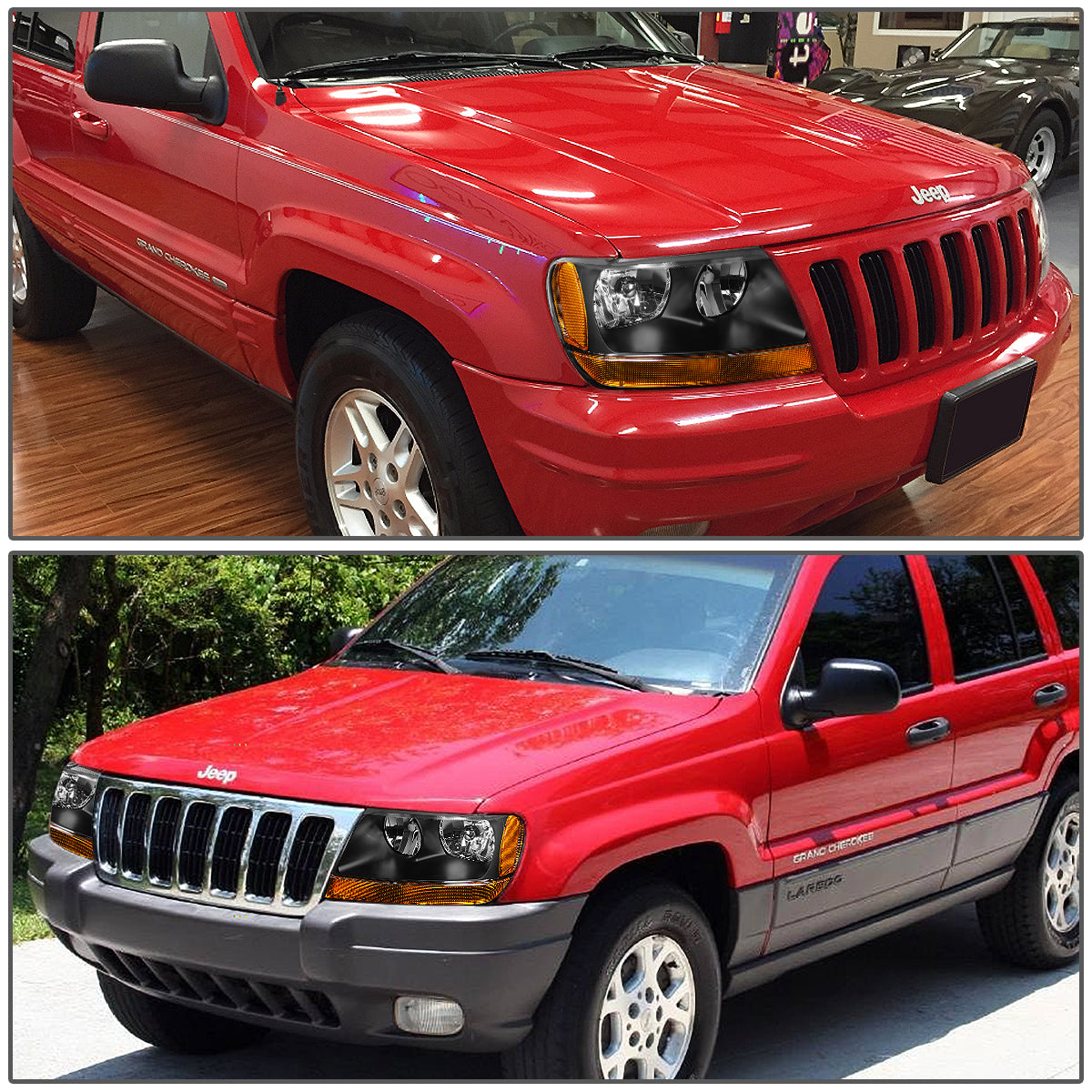 Factory Style Headlights <br>99-04 Jeep Grand Cherokee WJ