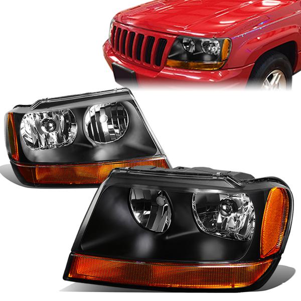 Factory Style Headlights <br>99-04 Jeep Grand Cherokee WJ