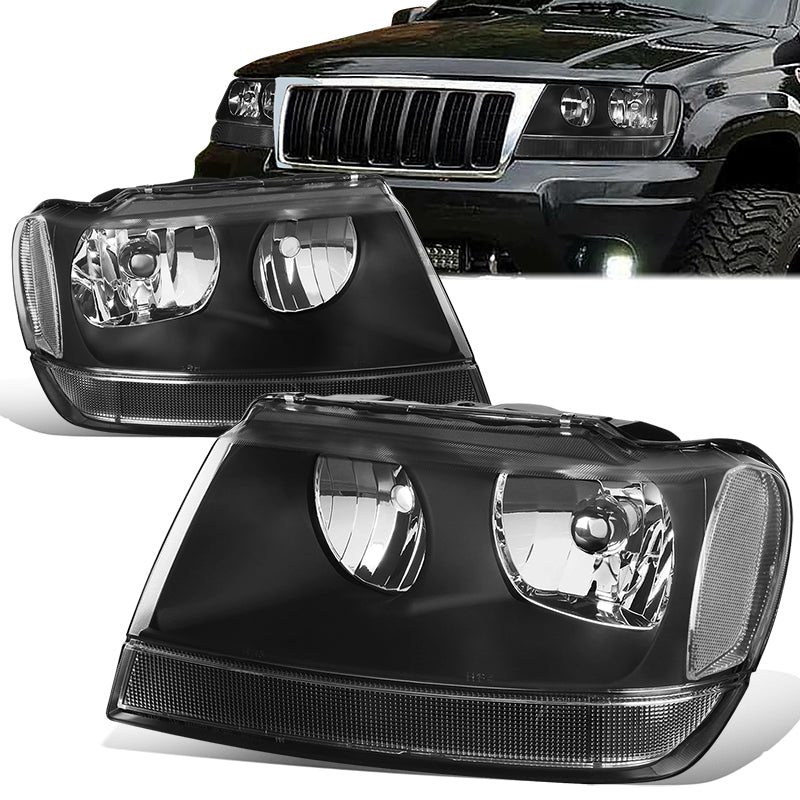 Factory Style Headlights <br>99-04 Jeep Grand Cherokee WJ