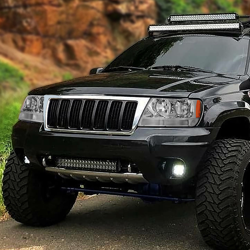 Factory Style Headlights <br>99-04 Jeep Grand Cherokee WJ