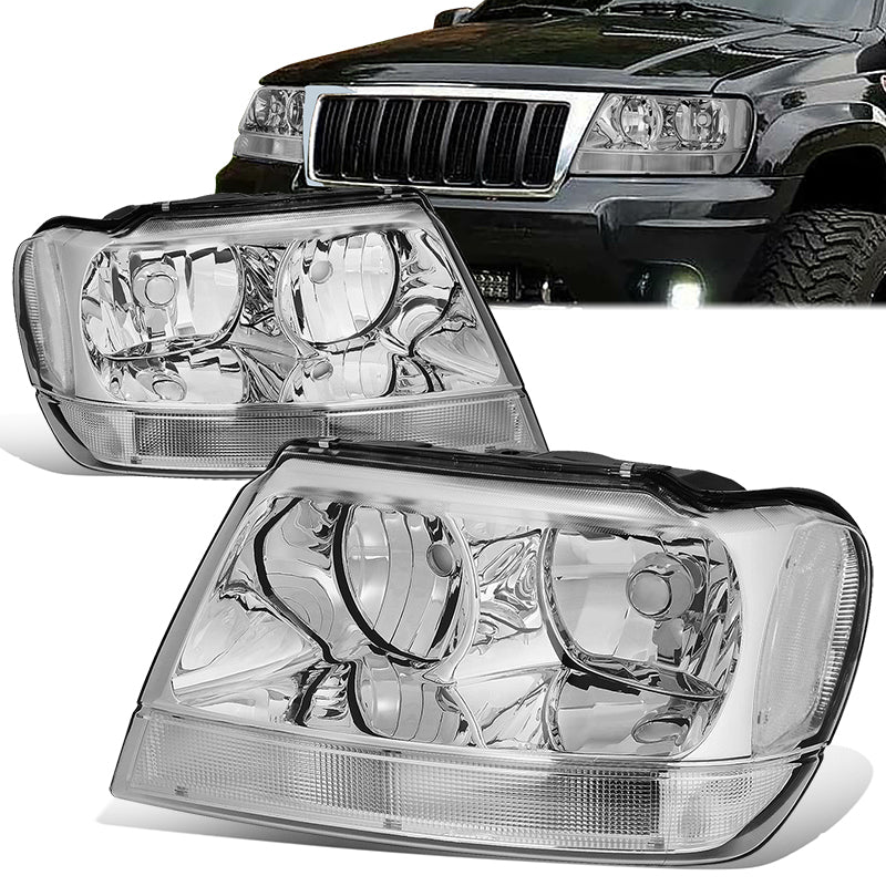 Factory Style Headlights <br>99-04 Jeep Grand Cherokee WJ