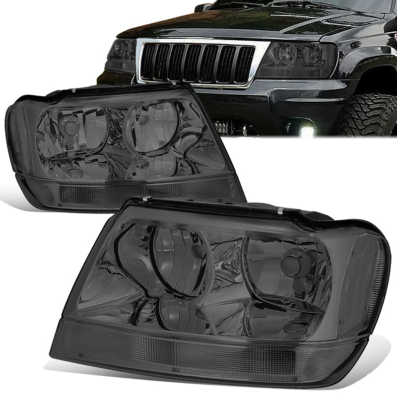 Factory Style Headlights <br>99-04 Jeep Grand Cherokee WJ