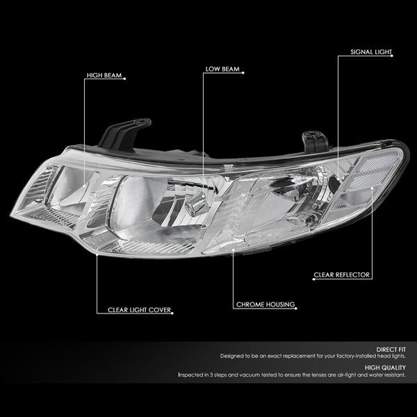 Factory Style Headlights <br>10-13 Kia Forte, Koup