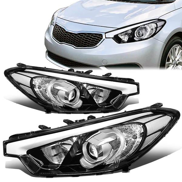 Factory Style Projector Headlights <br>14-16 Kia Forte, Forte Koup, Forte 5