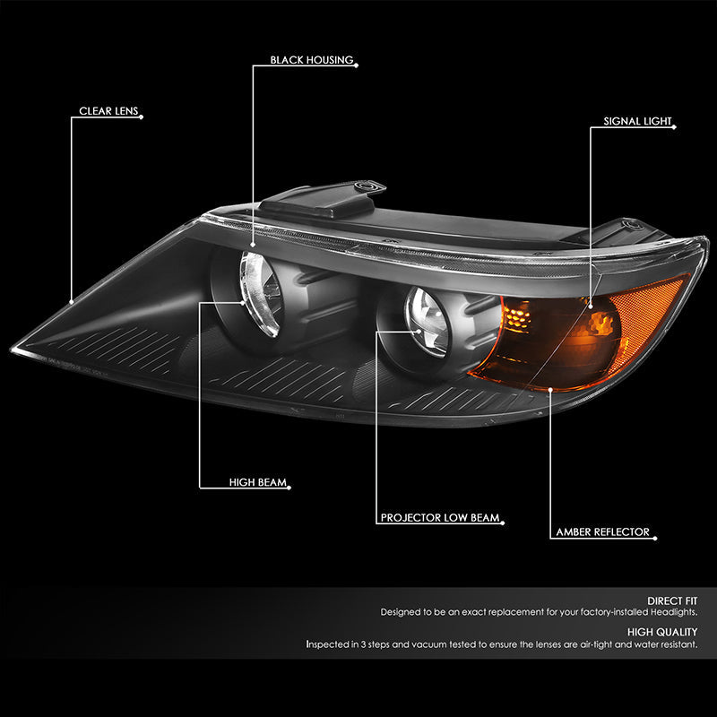 Factory Style Projector Headlights <br>11-13 Kia Sorento