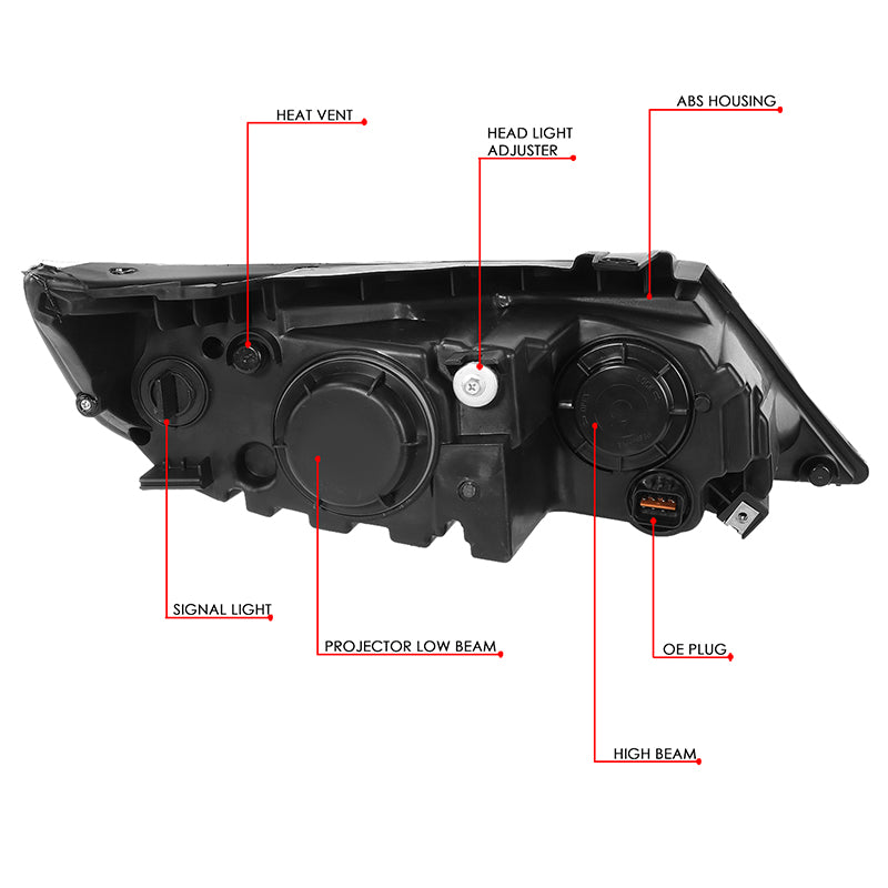 Factory Style Projector Headlights <br>11-13 Kia Sorento