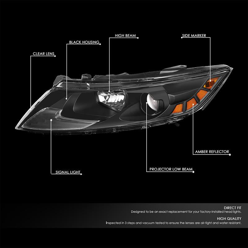 Factory Style Projector Headlights <br>11-13 Kia Optima