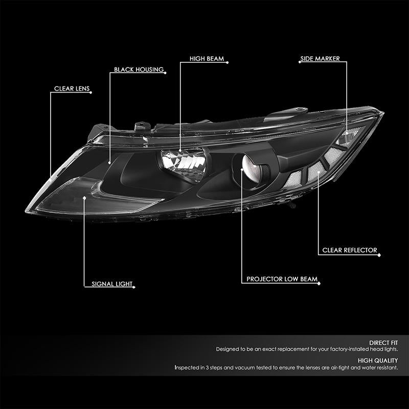 Factory Style Projector Headlights <br>11-13 Kia Optima