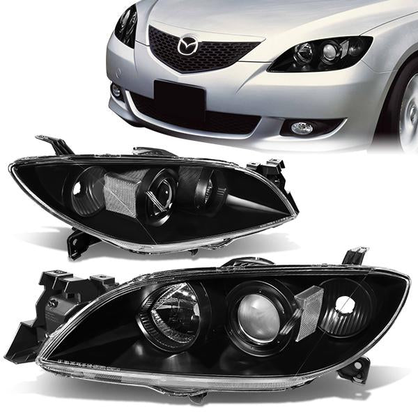 Factory Style Projector Headlights <br>04-09 Mazda 3 Sedan