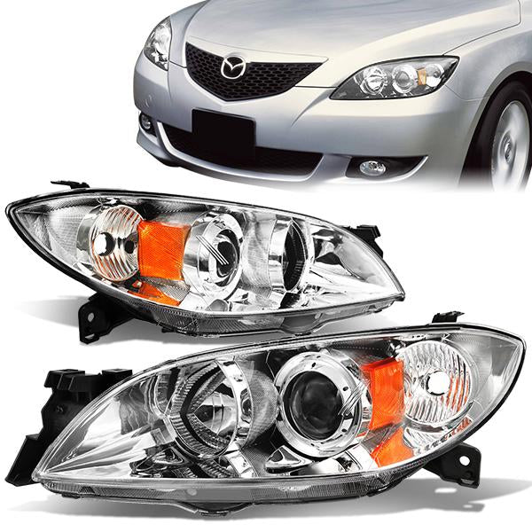 Factory Style Projector Headlights <br>04-09 Mazda 3 Sedan