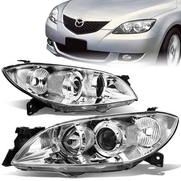 Factory Style Projector Headlights <br>04-09 Mazda 3 Sedan