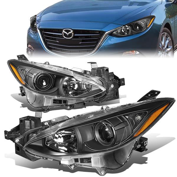 Factory Style Projector Headlights <br>14-16 Mazda 3