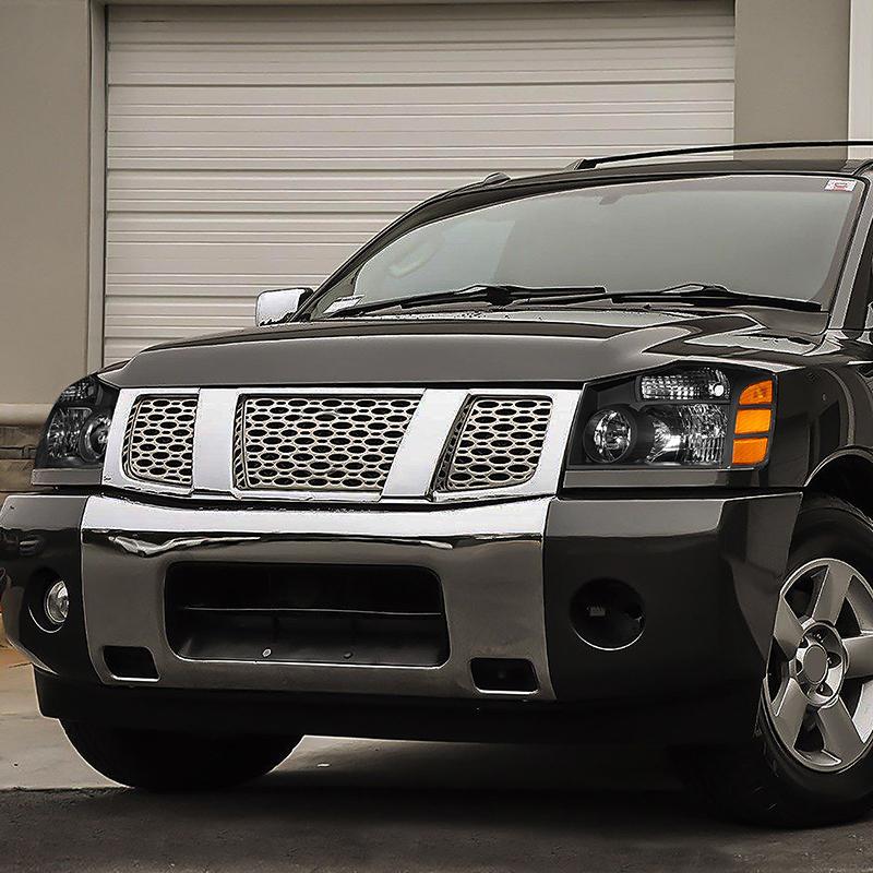 Factory Style Headlights <br>04-15 Nissan Titan, 05-07 Armada