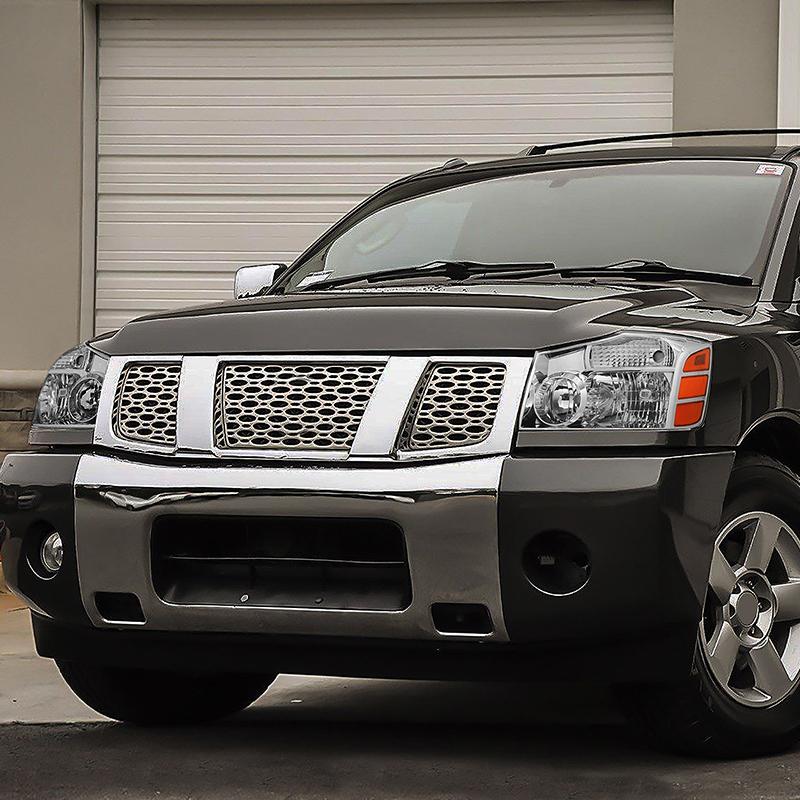 Factory Style Headlights <br>04-15 Nissan Titan, 05-07 Armada