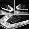 LED DRL Projector Headlights <br>14-16 Nissan Rogue