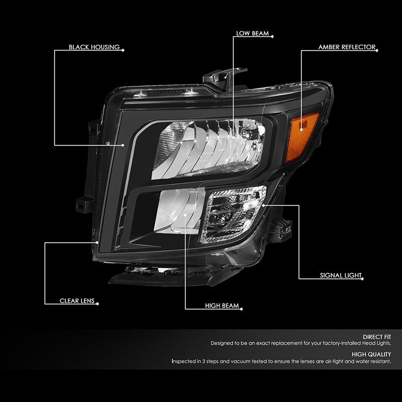 Factory Style Headlights <br>17-22 Nissan Titan, 16-22 XD