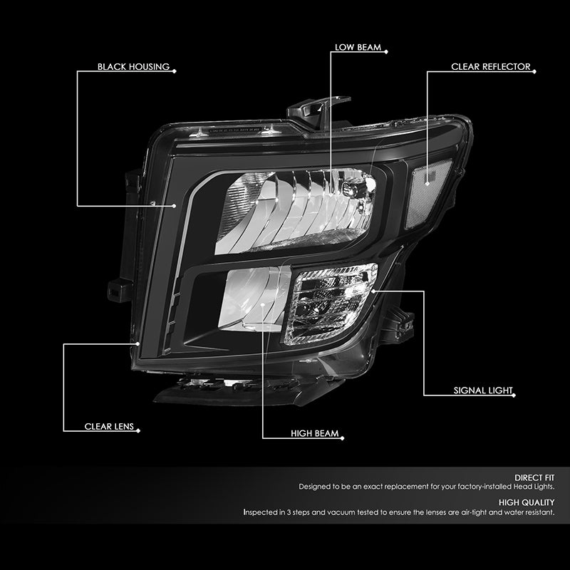 Factory Style Headlights <br>17-22 Nissan Titan, 16-22 XD