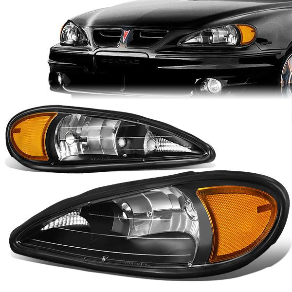 Factory Style Headlights <br>99-05 Pontiac Grand Am