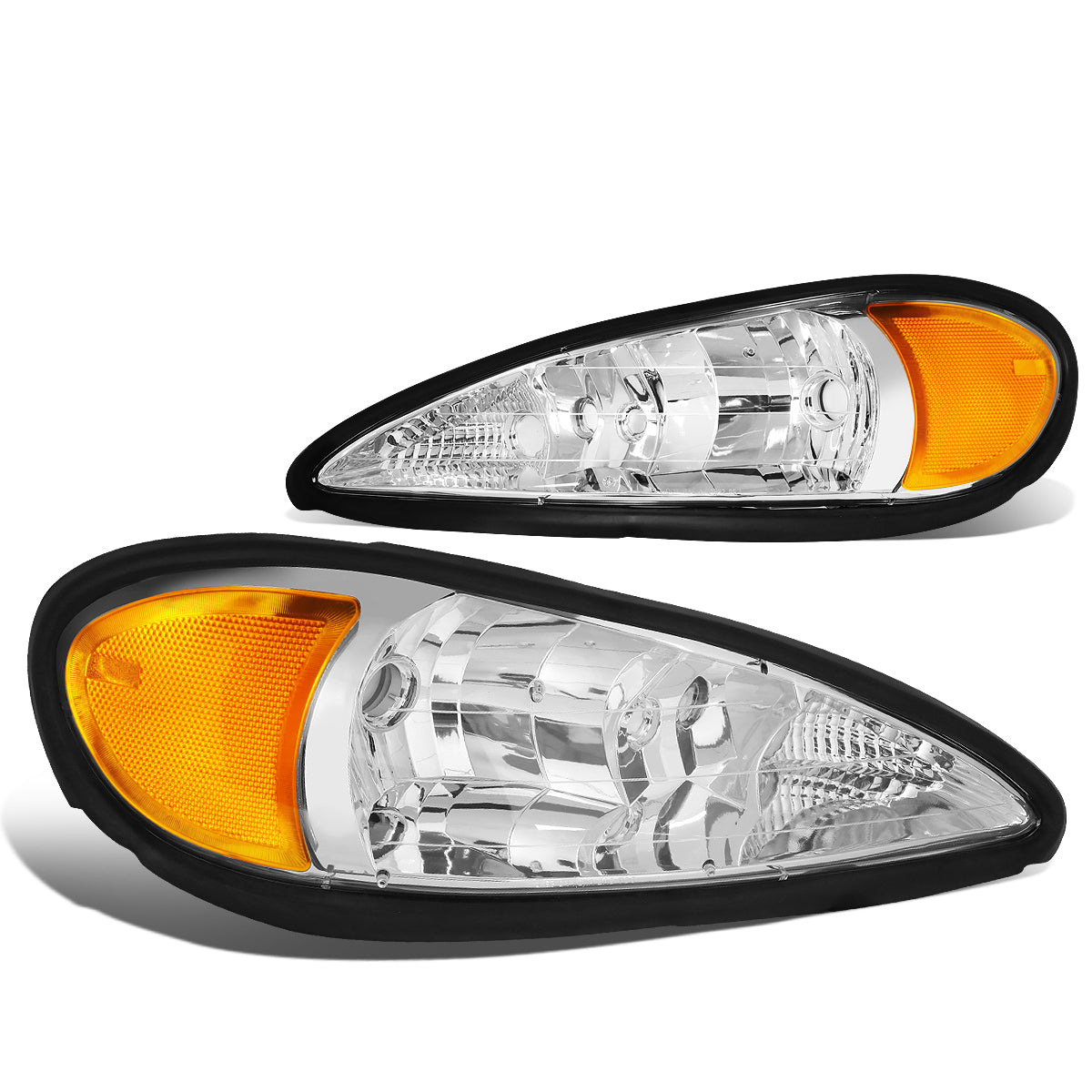 Factory Style Headlights <br>99-05 Pontiac Grand Am