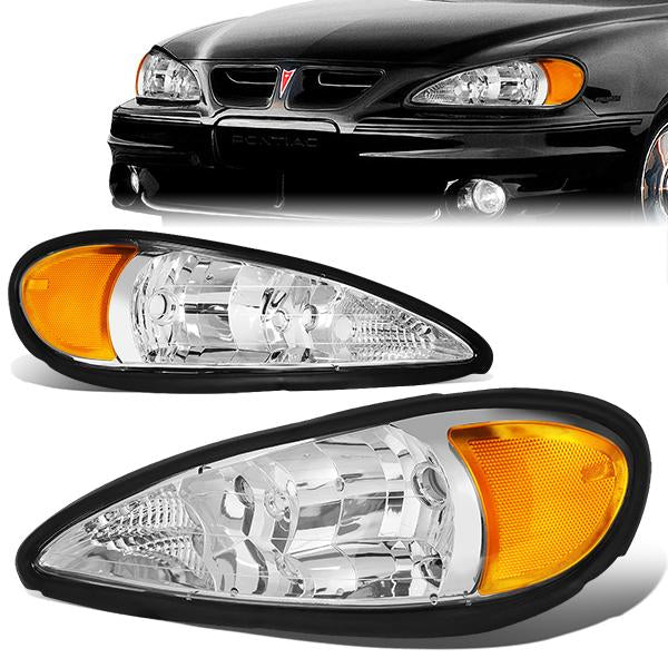 Factory Style Headlights <br>99-05 Pontiac Grand Am