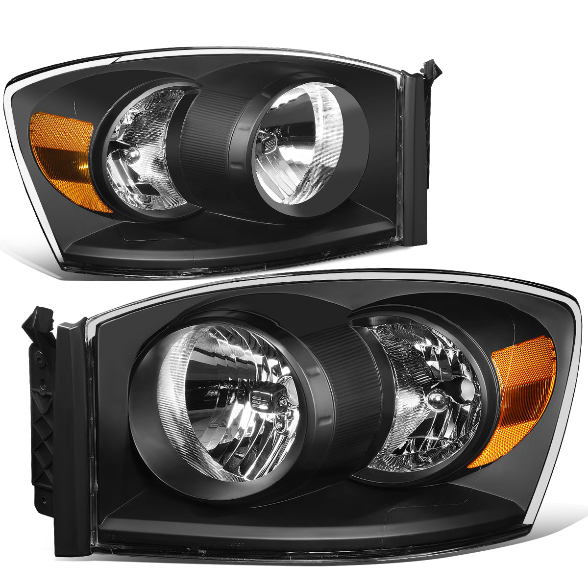 Factory Style Headlights <br>06-08 Dodge Ram 1500, 06-09 2500 3500