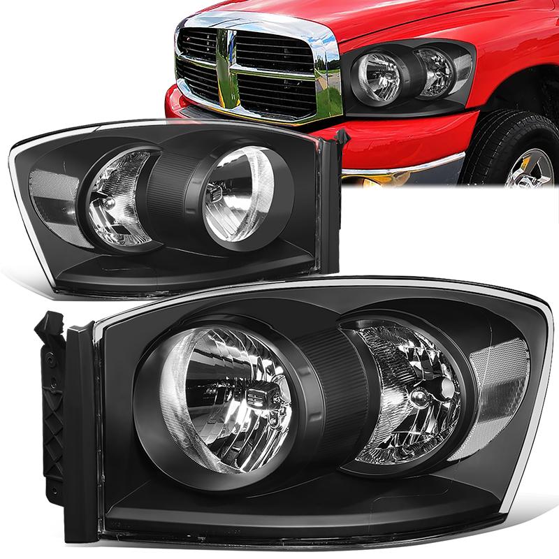 Factory Style Headlights <br>06-08 Dodge Ram 1500, 06-09 2500, 3500