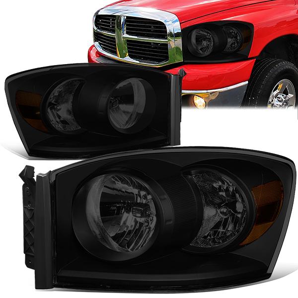 Factory Style Headlights <br>06-08 Dodge Ram 1500, 06-09 2500 3500