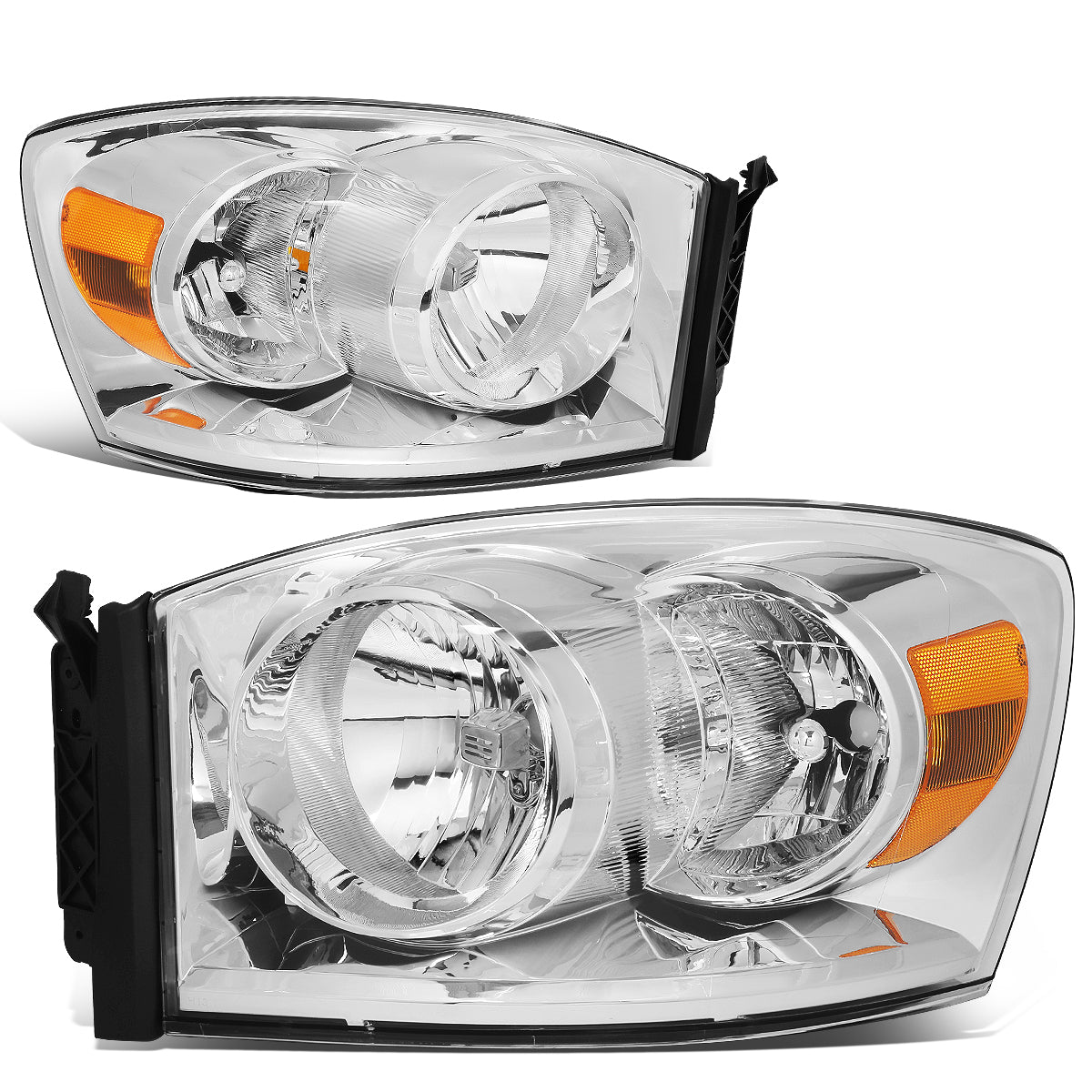 Factory Style Headlights <br>06-08 Dodge Ram 1500, 06-09 2500 3500