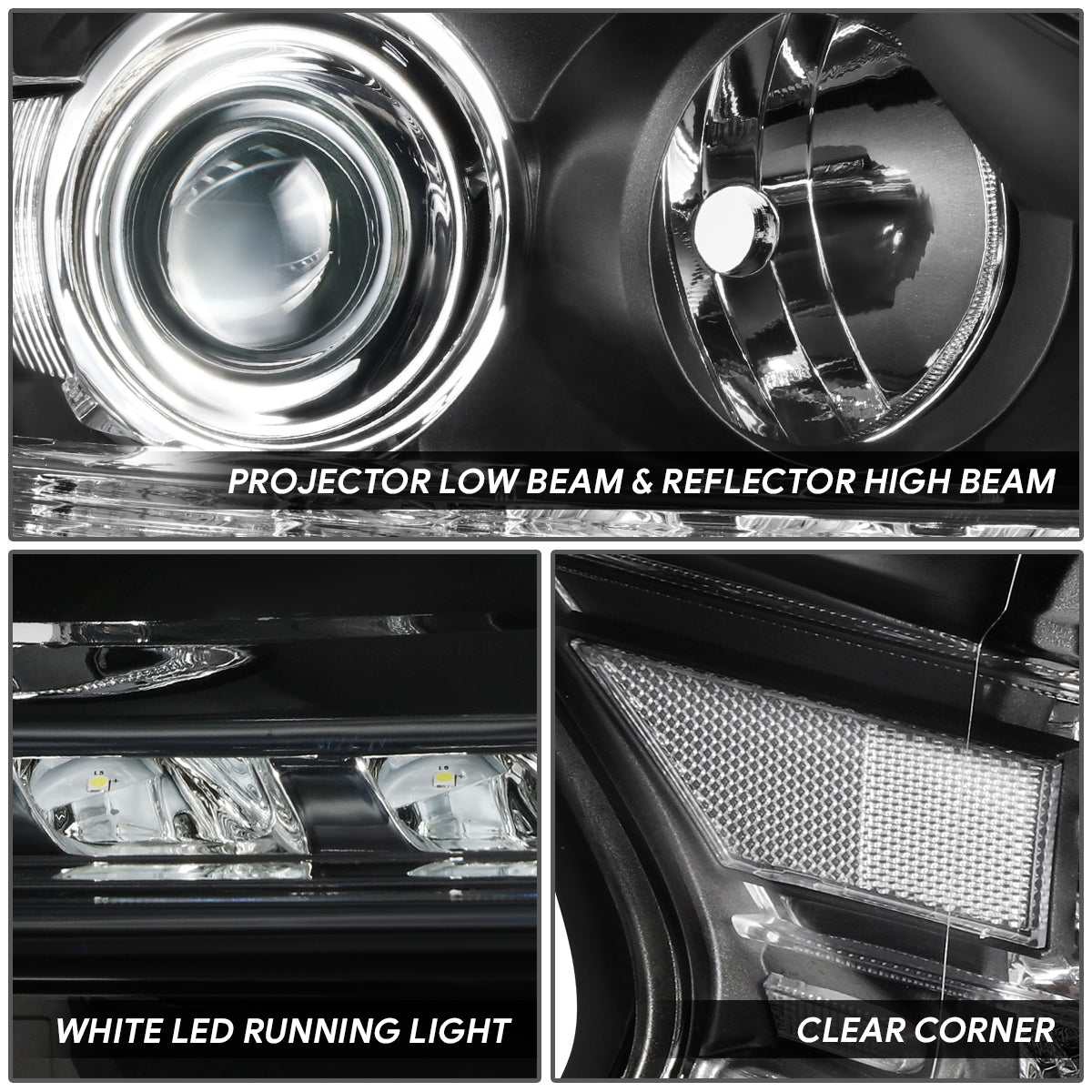 LED DRL Projector Headlights <br>13-15 Lexus RX350, RX450H