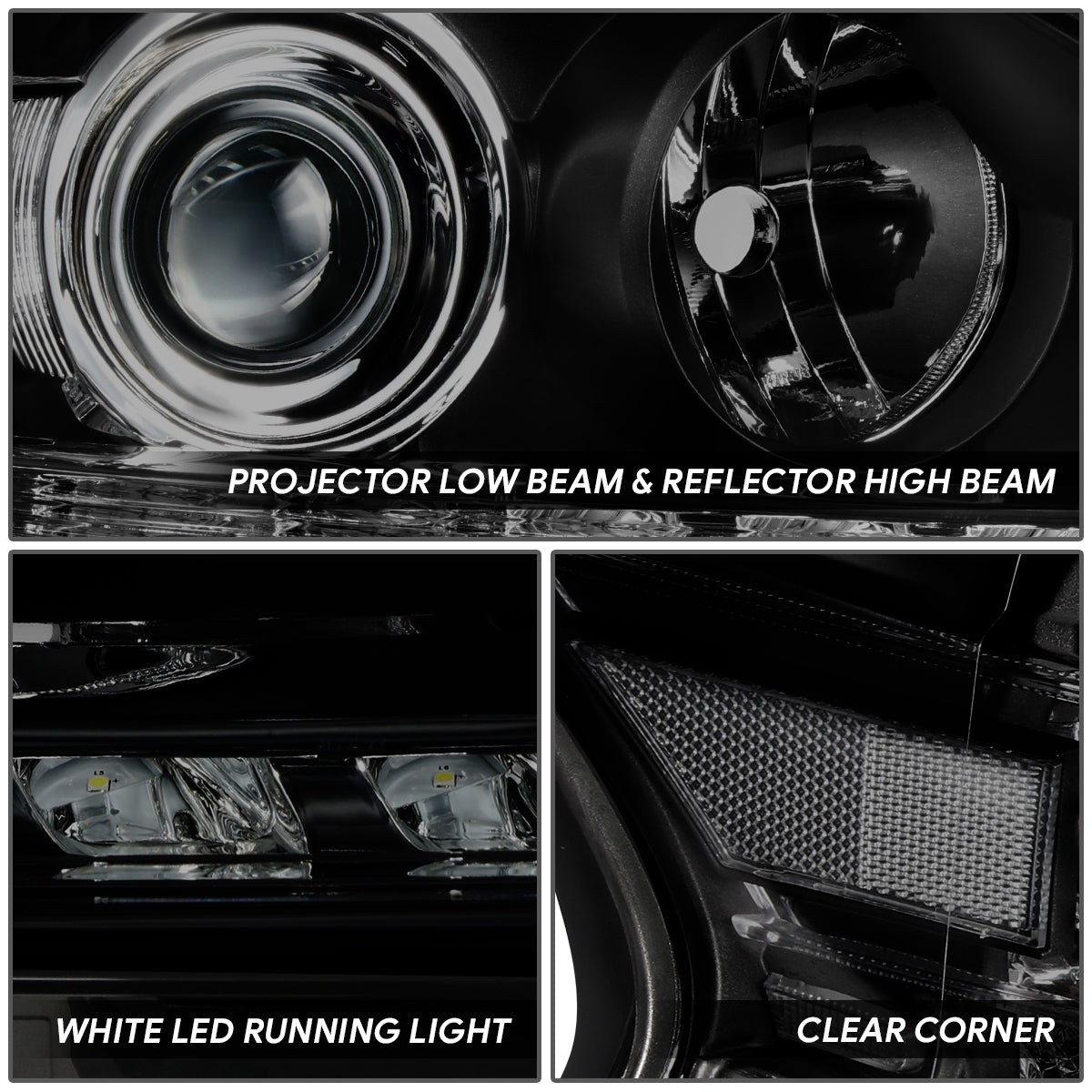 LED DRL Projector Headlights <br>13-15 Lexus RX350, RX450H