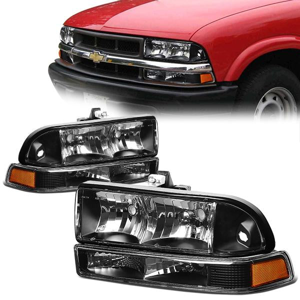 Factory Style Headlights <br>98-04 Chevy S10, Blazer