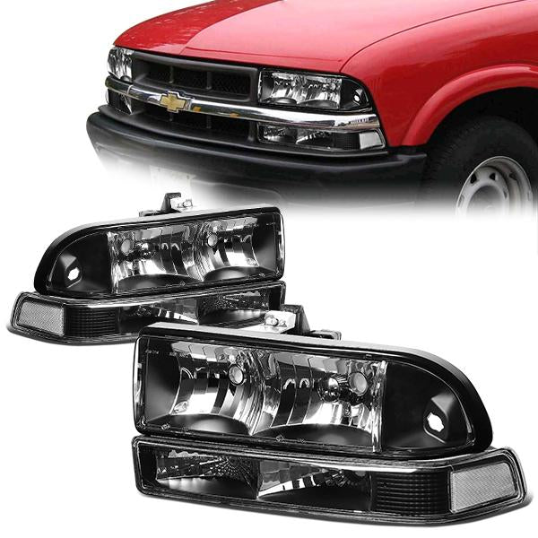 Factory Style Headlights <br>98-04 Chevy S10, Blazer