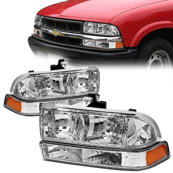 Factory Style Headlights <br>98-04 Chevy S10, Blazer