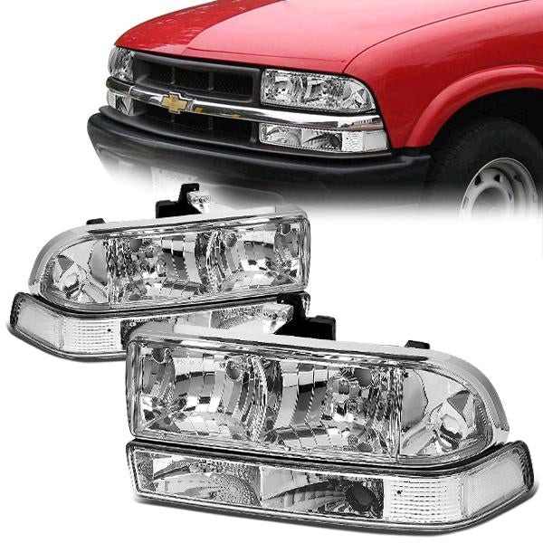 Factory Style Headlights <br>98-04 Chevy S10, Blazer