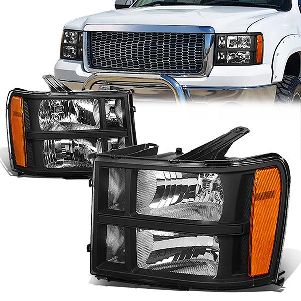 Factory Style Headlights <br>07-14 GMC Sierra 1500 - 3500