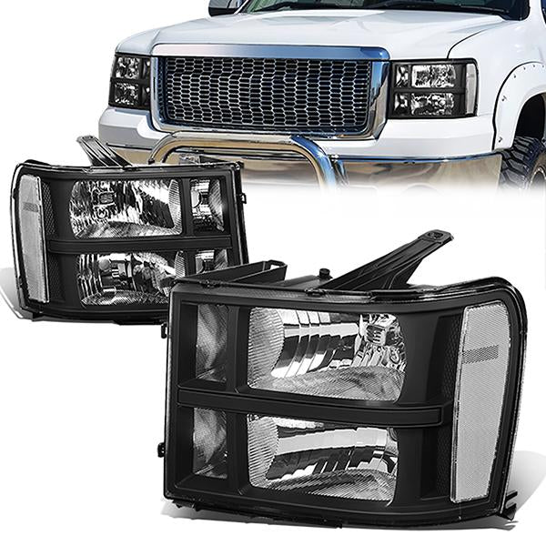 Factory Style Headlights <br>07-14 GMC Sierra 1500 - 3500