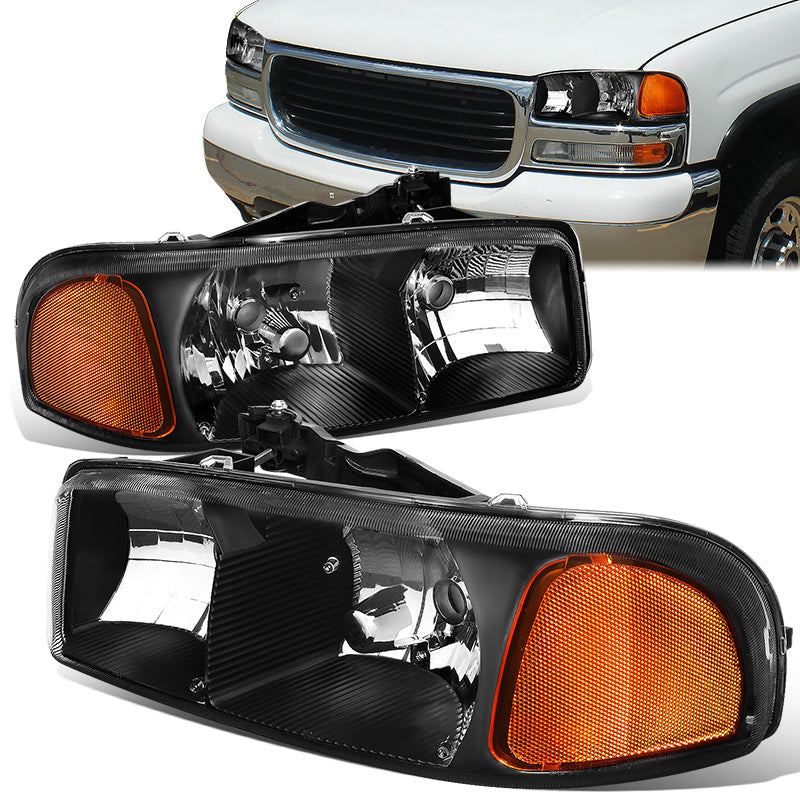 Factory Style Headlights <br>99-07 GMC Sierra/C3, Yukon XL 1500 2500