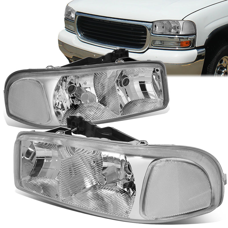 Factory Style Headlights <br>99-07 GMC Sierra/C3, Yukon XL 1500 2500