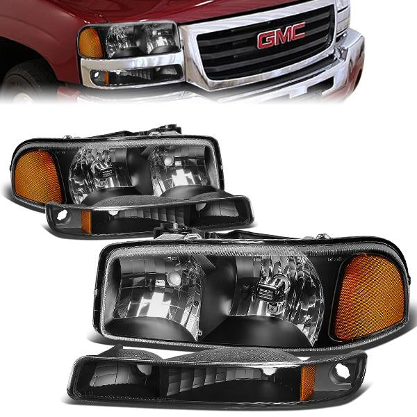 Factory Style Headlights <br>99-07 GMC Sierra/C3, Yukon XL 1500 2500