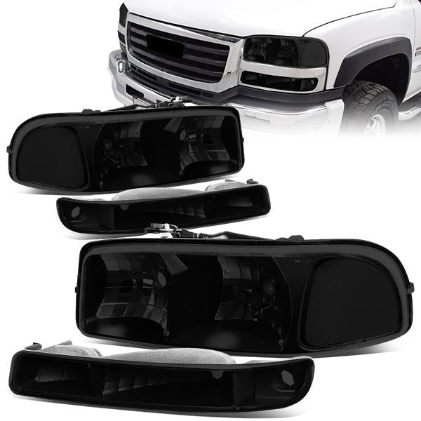 Factory Style Headlights <br>99-07 GMC Sierra/C3, Yukon XL 1500 2500