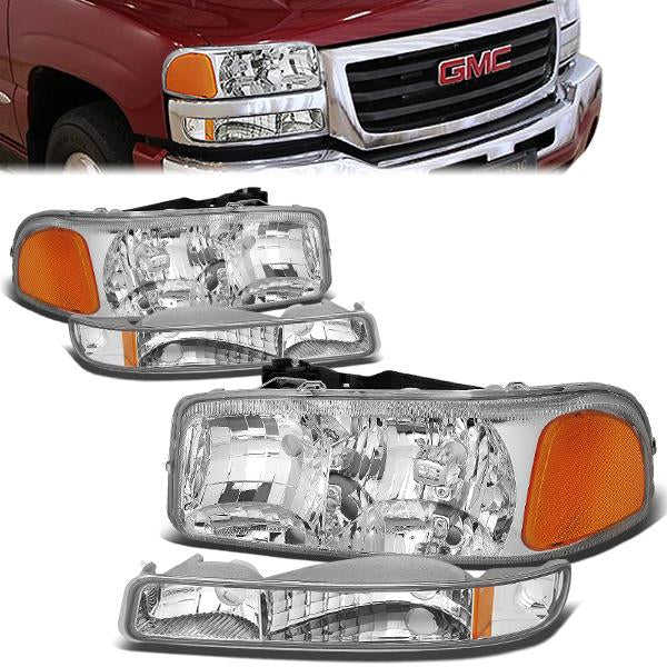 Factory Style Headlights <br>99-07 GMC Sierra/C3, Yukon XL 1500 2500