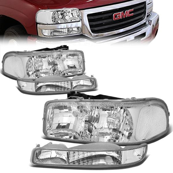 Factory Style Headlights <br>99-07 GMC Sierra/C3, Yukon XL 1500 2500