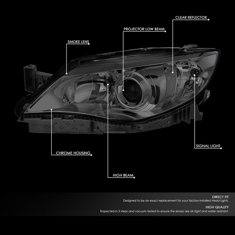 Factory Style Projector Headlights <br>08-11 Subaru Impreza