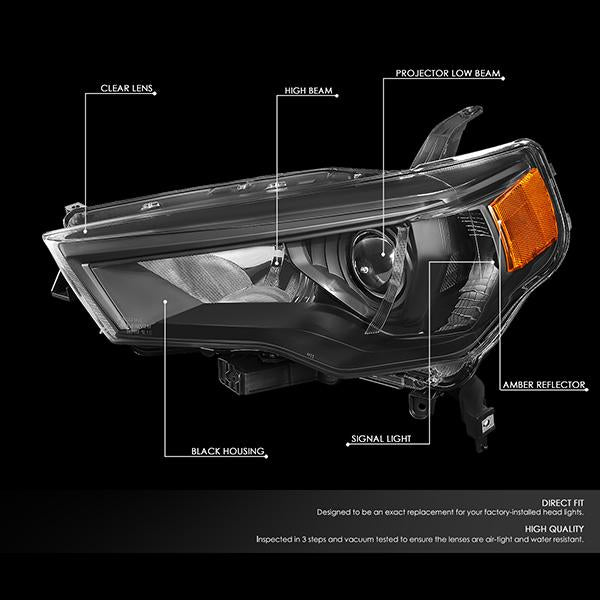 Factory Style Projector Headlights <br>14-20 Toyota 4Runner