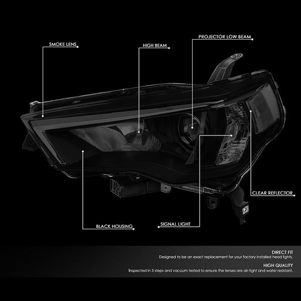 Factory Style Projector Headlights <br>14-20 Toyota 4Runner