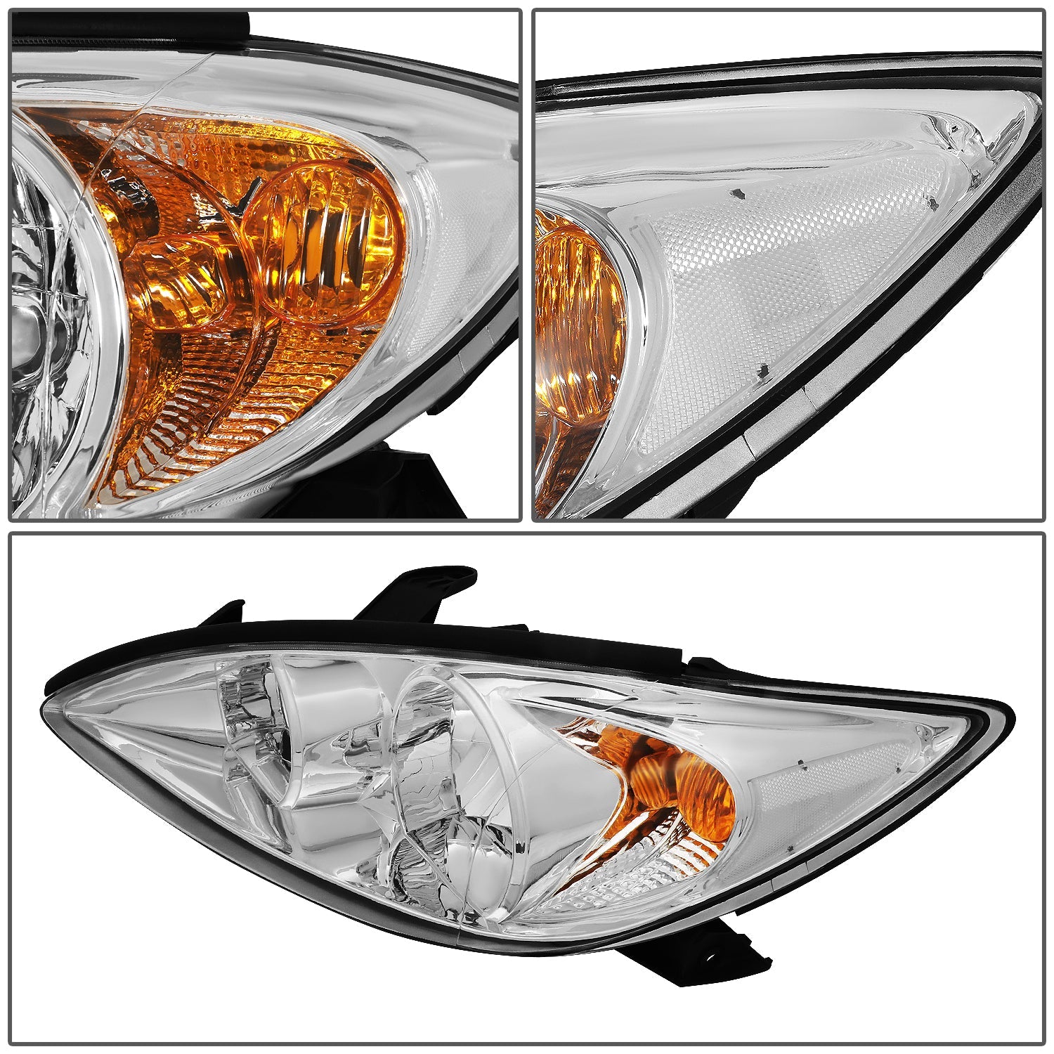 Factory Style Headlights <br>02-04 Toyota Camry