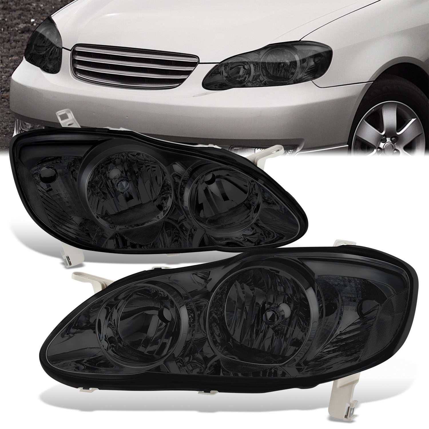 Factory Style Headlights <br>03-08 Toyota Corolla