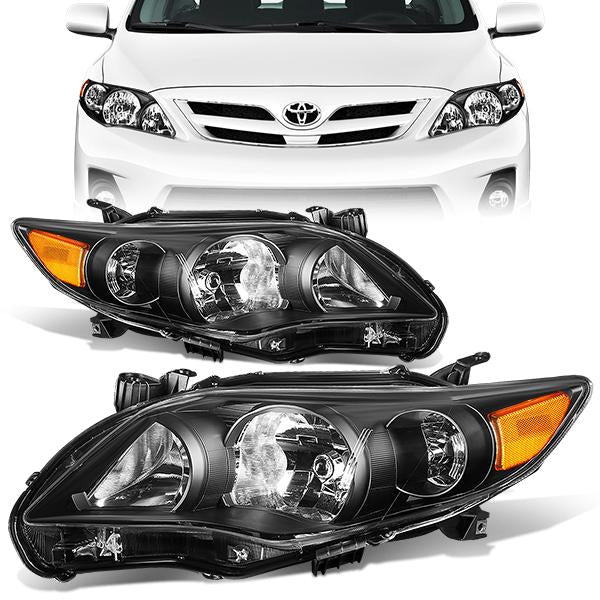 Factory Style Headlights <br>11-13 Toyota Corolla Sedan