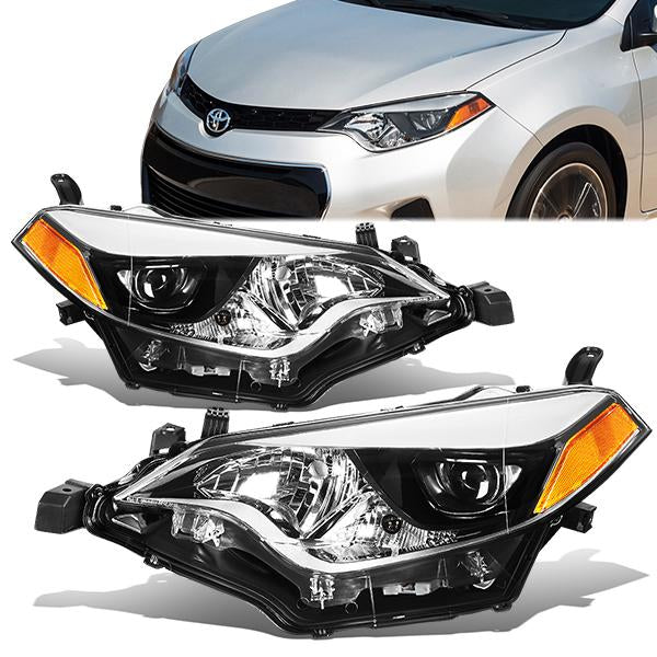 Factory Style Projector Headlights <br>14-16 Toyota Corolla Sedan